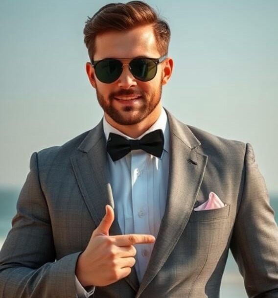 Confident mature man in a tailored suit, representing the varied profiles found among sugar daddies